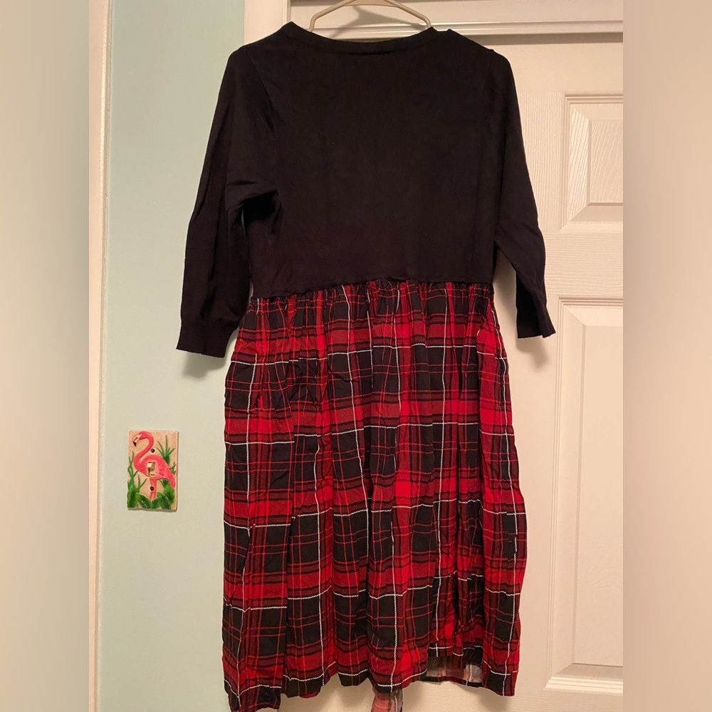 Red and Black plaid Dress